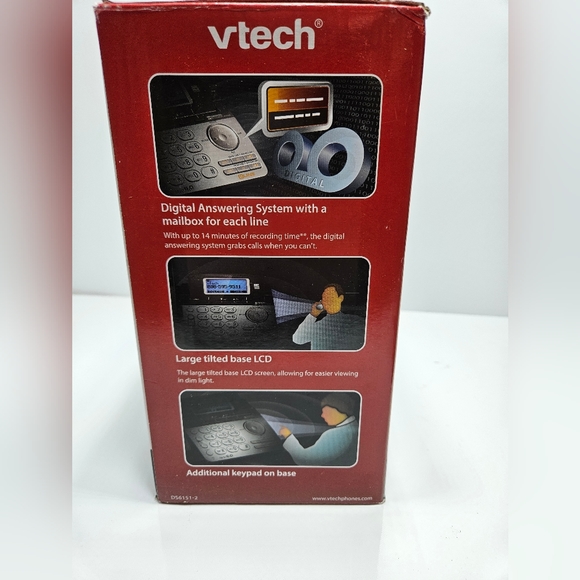 COPY - VTech 2 Handset/ 2Line Cordless Phone System and Digital Answering Machi… - Picture 2 of 4
